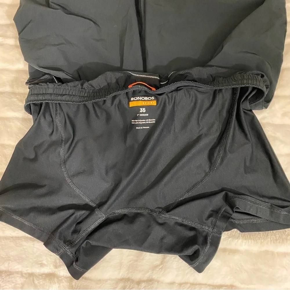 Bonobos Goodsport Men's Size 35 Lined Swim Trunks Board Shorts 7” Inseam Black - Picture 5 of 7